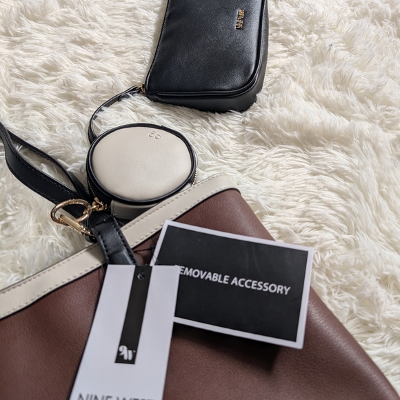 Set Nine West Jordi Trap Shoulder Tote Bag and Crossbody - Picture 11 of 11